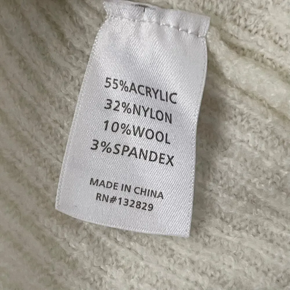 Camila Coelho REVOLVE Cesare Cropped Sweater - Cream - Size S - Picture 6 of 7